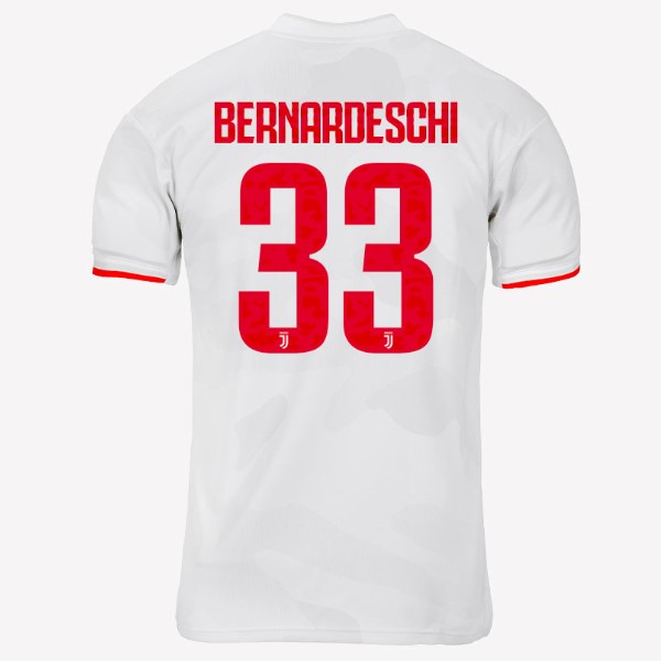 Maillot Football Juventus NO.33 Bernaroeschi Exterieur 2019-20 Gris Blanc